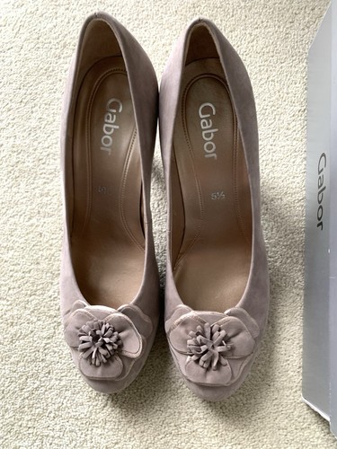 Gabor taupe nubuck leather - gabor,