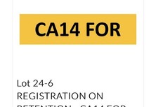 Private Registration Cherished Car Number On Retention