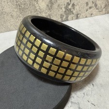 RETRO Black & Gold Plastic