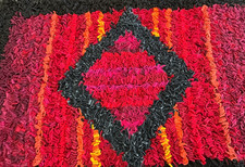 Handmade proggy proddy mat