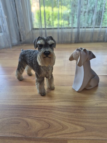 Pair schnauzer dog - pair, of
