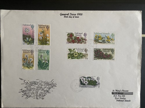 Falkland islands 1968 flower - falkland,