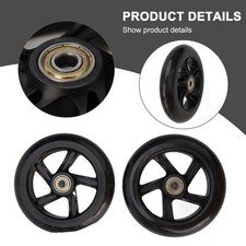 Scooter Wheel Wheels 125mm 2pcs Front Wheels Bearing Plastic Replacement