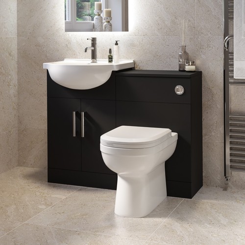 1060mm black toilet - 1060mm, sink
