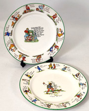 Nelson Ware Nursery Rhyme Dish Children's Stories Decorative Display Plate Green