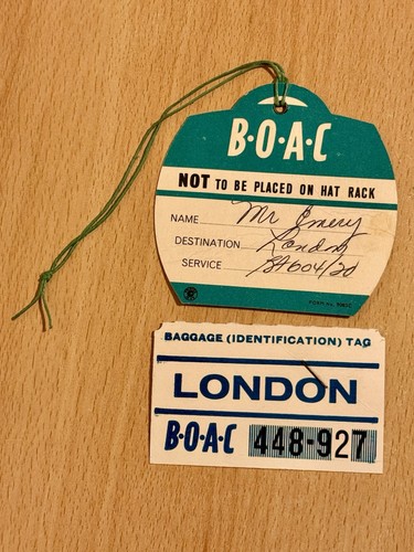 Vintage boac luggage - boac, &