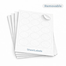 Removable round labels a4 - |,