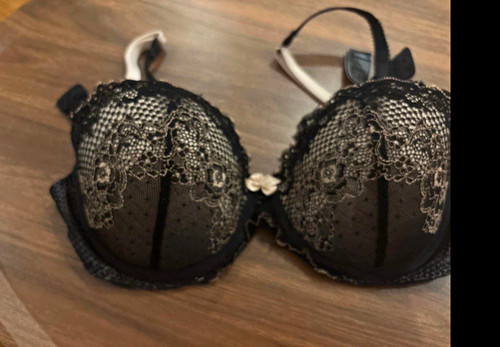 Black beige floral lace - black/beige,