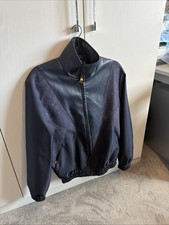 LV Leather Jacket Blue Used
