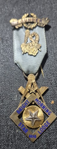 Masonic founders jewel bright - masonic, jewel-bright