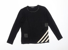 Frank Saul Womens Black Round