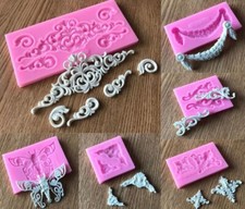 Silicone Relief Baroque Boarder Fondant Icing Mould Sugar Craft Decoration Mold