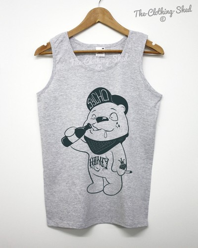 Sycho teddy bear vest tattoo - vest,
