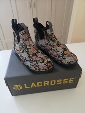 LaCrosse Hampton II 6" Ladies Waterproof Boot, Flower Print 5 UK - 7 US - 37 EU