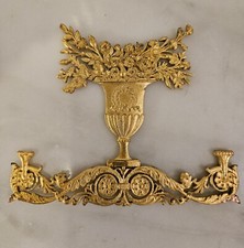 Antique Bronze Pediment
