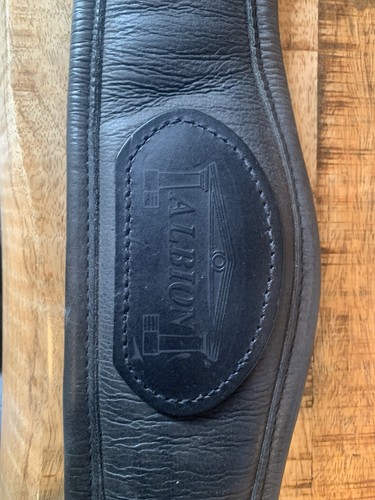 Albion black leather girth - albion,