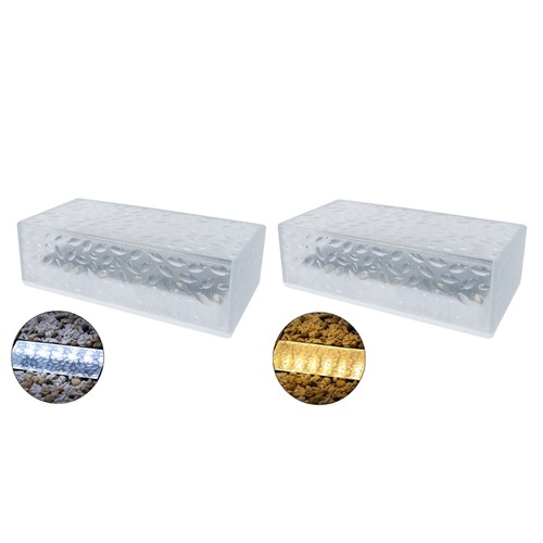 Solar brick lights landscape - brick,