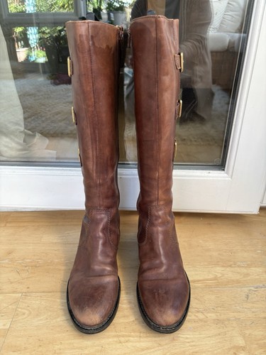 Women brown leather - brown,