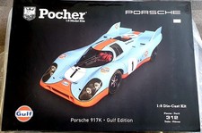 Pocher 1/8 scale Diecast Kit HK118 - Porsche 917K #1 Gulf Edition