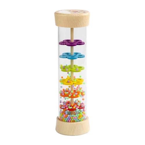 Wooden baby rattle rain - wooden,