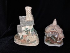 2 Vintage David Winter Houses