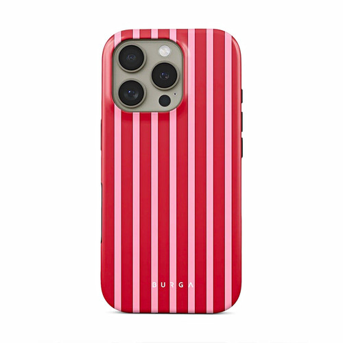 Burga pink red patterned - &,
