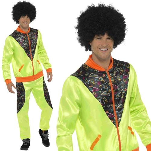 Retro shell suit mens - retro, yellow