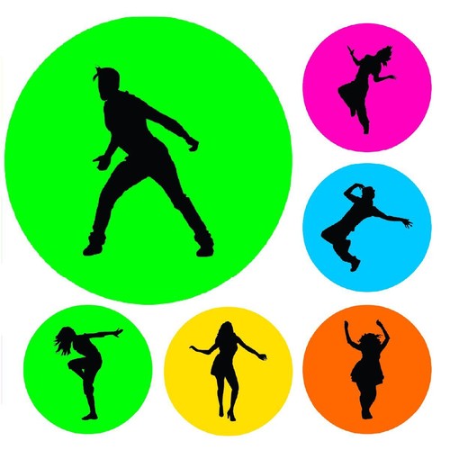 900 colourful mini dance dots - 900,