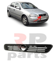 FOR OPEL ASTRA G 1998 - 2004 NEW FRONT BUMPER UPPER CENTER GRILL BLACK