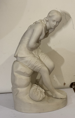 Large antique parian figure - antique,