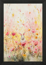Rabbit in a Wildflower Meadow