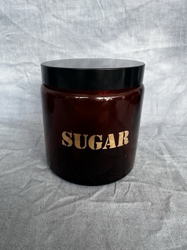 Vintage 1970s amber - amber, glass