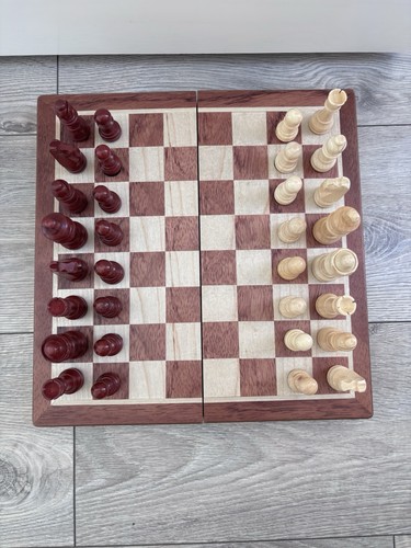 Kasparov wooden folding chess - wooden,