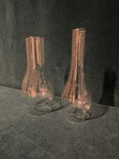 X2 VINTAGE OIL LAMP FUNNELS