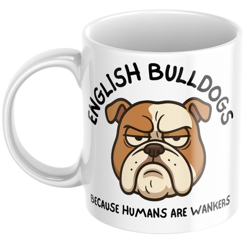 Funny english bulldog gift mug - funny,