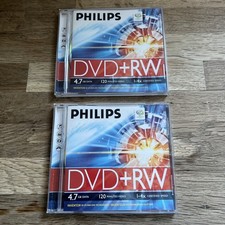 2x Philips DVD+RW 4.7Gb 120Min 1-4x Speed Disc x1