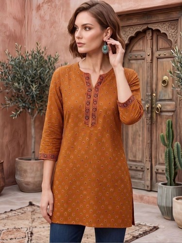 Indian women mustard cotton - women,