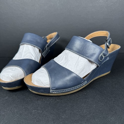 Clarks women navy leather - clarks,