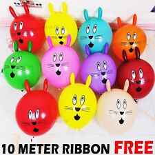 10pcs 12 inch printed latex balloon rabbit shaped children's toy ball cartoon