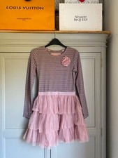 TU Girls Party Dress age 12 years Pink Striped Tutu Skirt Ballet Chiffon SJP