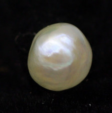 Natural Basra Pearl Uneven Cab 5 mm Loose Gemstone No Nucleus Certified 0.92 Ct