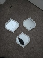 Three White Small Hanging