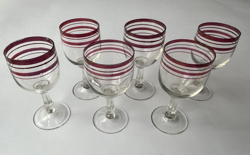 Set vintage red rimmed - red,