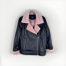 Topshop Black Faux Leather