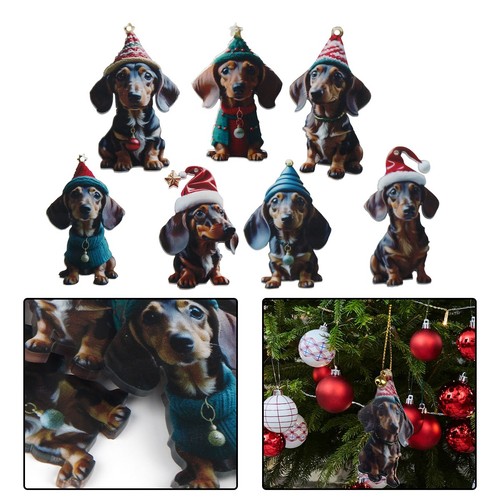 7pcs merry christmas tree - 2d,