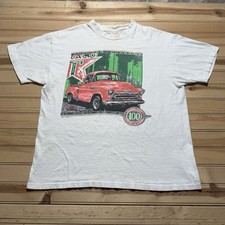 VINTAGE 90s - 57’ Chevy Pickup Texaco Painted Sign Truck Graphic Shirt Size XL