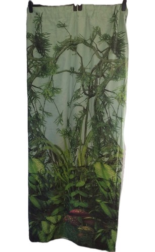 Leafy jungle print curtains - leafy,