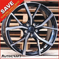 19" ESTORIL BP Style ALLOY WHEELS X4 - TYRES Fits : SEAT / SKODA PCD: 5x112