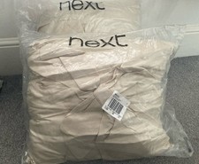 Next Cream Silk Cushions With Bow. New With Packaging & Tags 43x43cm Set Of 2