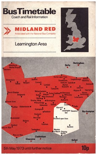 Midland red 1973 - 1973, timetable